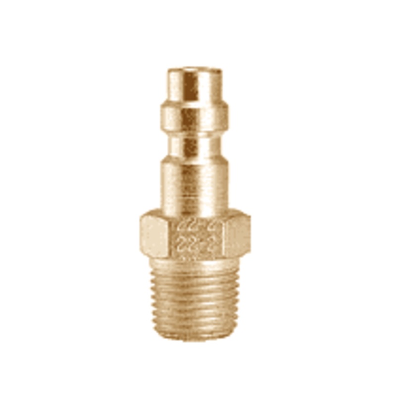 22-2B by ZSi-Foster | Quick Disconnect Plug | 1/8" MPT | Brass